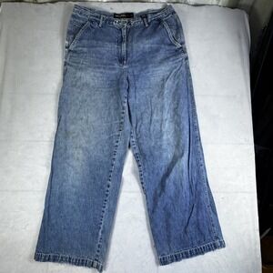 Vintage Limited Jeans DG Womens Wide Leg Jeans Blue Denim 5-Pockets Size L